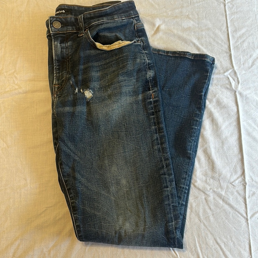 Express Men's Dark Blue Slim Jeans